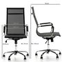 Voir la diapositive 4 : VS VENTA-STOCK Fauteuil de Bureau inclinable Slim, Hauteur réglable, Design Ergonomique
