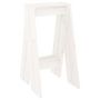 Voir la diapositive 4 : VIDAXL Tabourets lot de 2 blanc 40x40x75 cm bois massif de pin