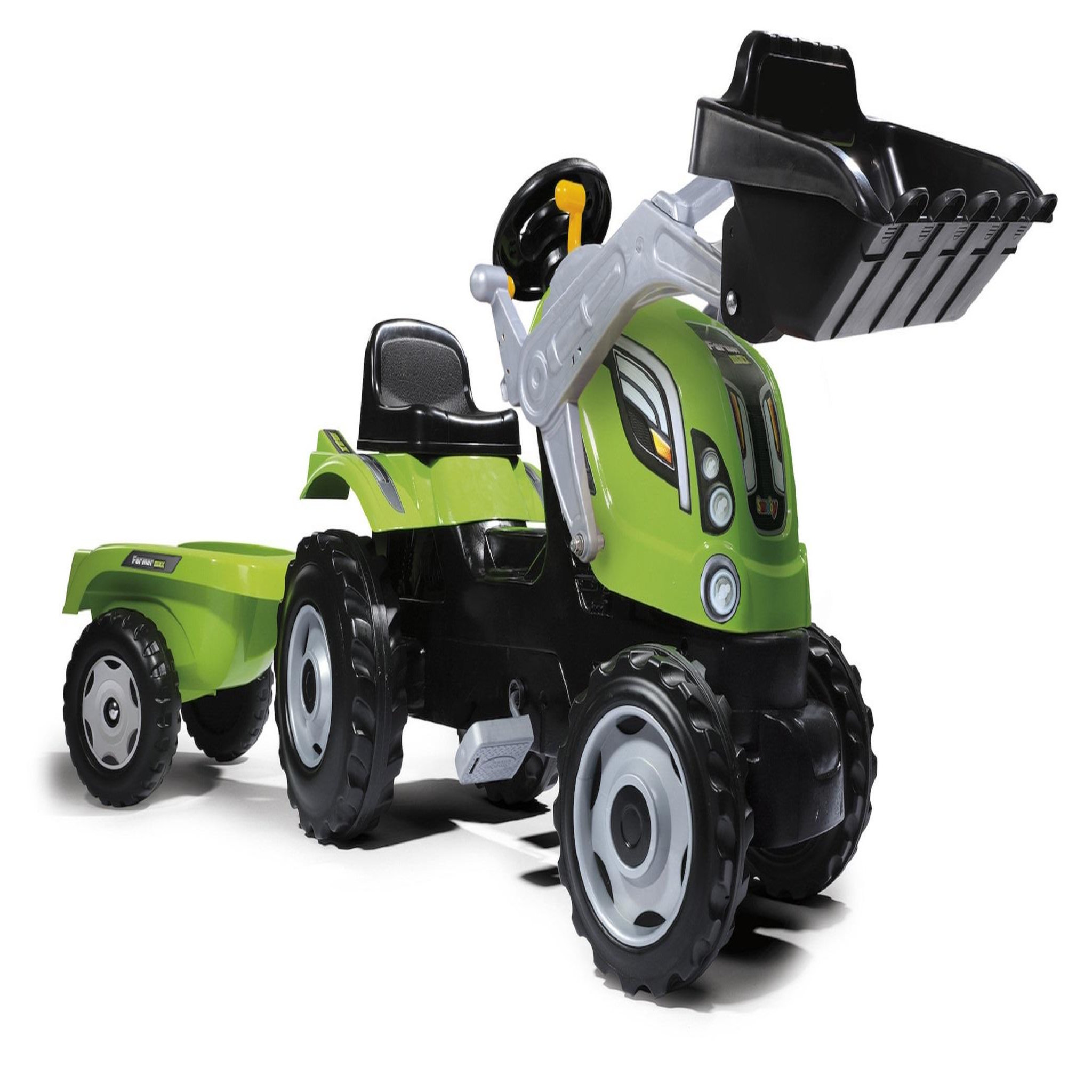 Voir la diapositive 1 : SMOBY Tracteur Farmer Max et sa remorque 