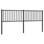 Voir la diapositive 2 : VIDAXL Tete de lit metal noir 180 cm