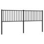 Voir la diapositive 2 : VIDAXL Tete de lit metal noir 180 cm