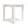 Voir la diapositive 2 : VIDAXL Table basse Blanc 50x50x45 cm Bois massif de pin