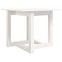 Voir la diapositive 2 : VIDAXL Table basse Blanc 50x50x45 cm Bois massif de pin