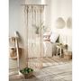 Voir la diapositive 4 : TOILINUX Lot de 2 Rideaux à fil détails macramé Rituality - L. 90 x H. 200 cm - Beige