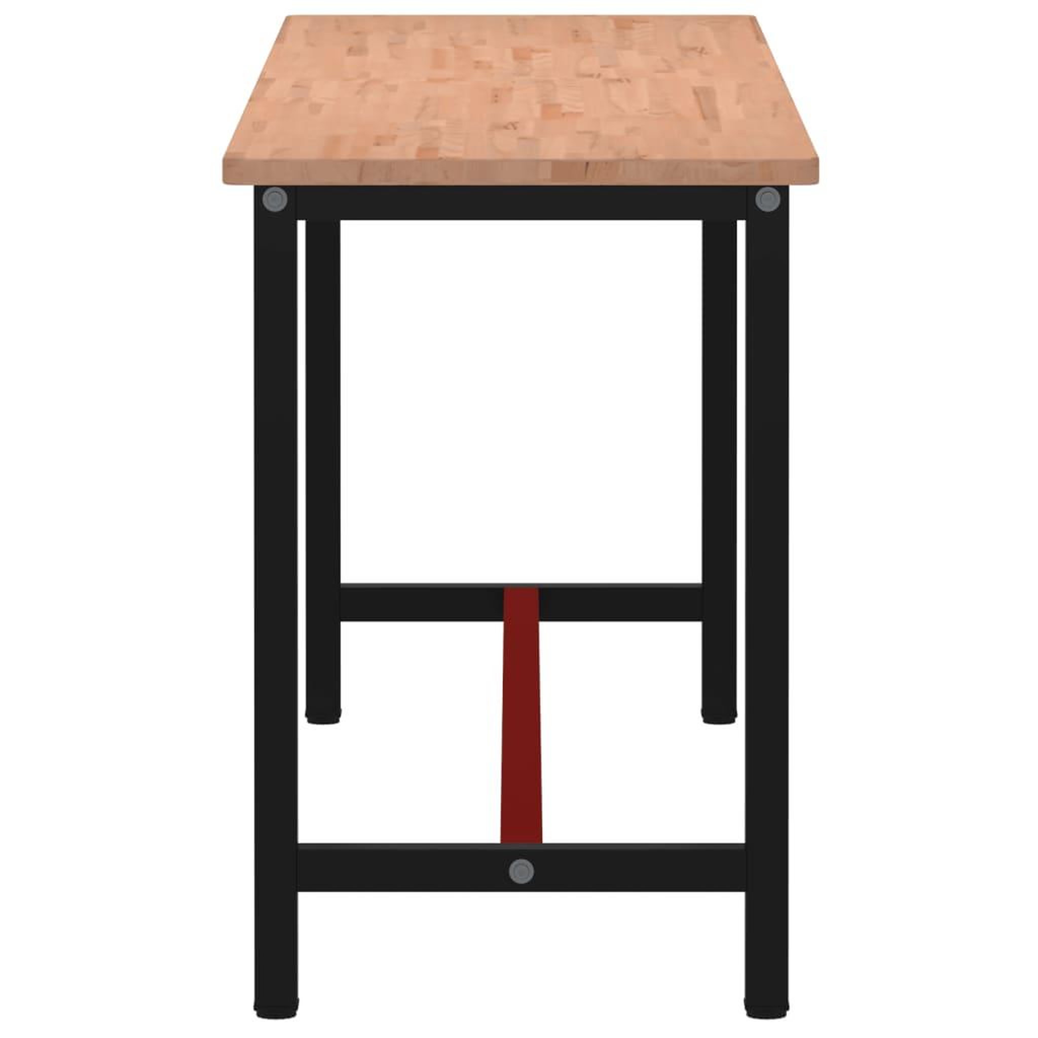Voir la diapositive 4 : VIDAXL Etabli 200x55x81,5 cm bois massif de hetre et metal