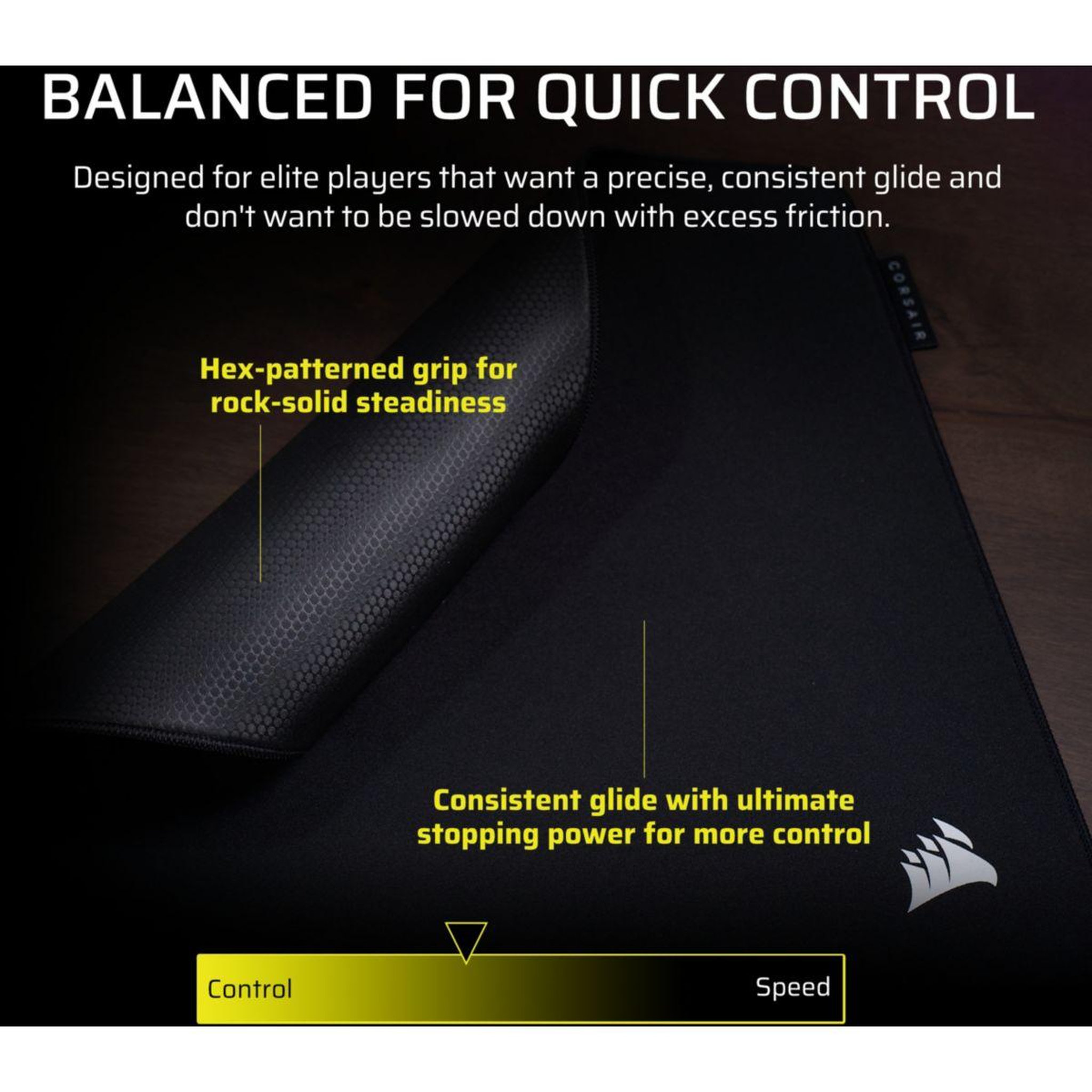 Voir la diapositive 5 : Corsair Tapis de souris mmpro medium noir