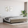 Voir la diapositive 1 : VIDAXL Sommier a lattes de lit avec matelas Taupe 200x200 cm Tissu