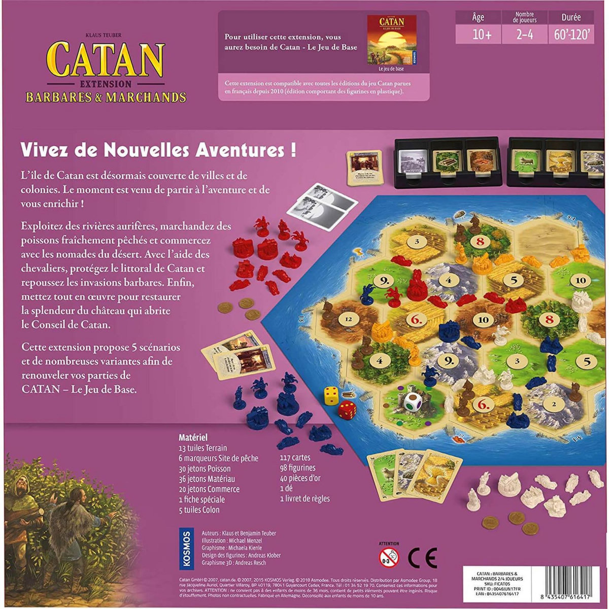 Asmodee Catan Extension : Barbares et marchands