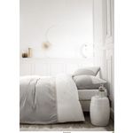 Home collection Parure de housse de couette avec taies percale. Coloris disponibles : Gris