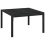 Voir la diapositive 2 : VIDAXL Table basse de jardin noir 60x60x35 cm acier
