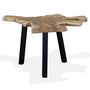 Voir la diapositive 3 : VIDAXL Table basse Teck authentique 80x70x38 cm