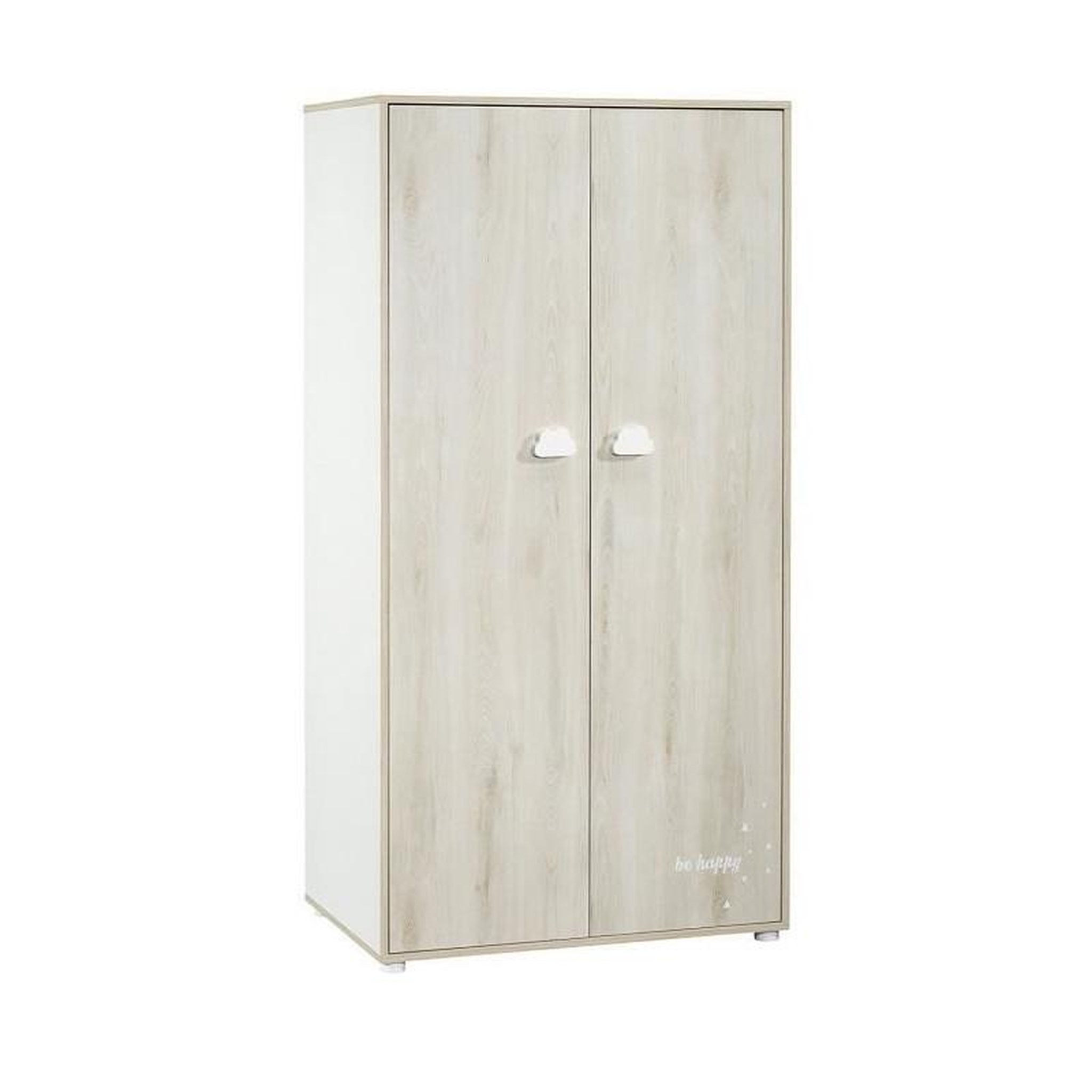 SAUTHON BABYPRICE  Armoire Chambre Bebe Smile Hetre Cendre  2 Portes
