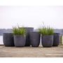 Voir la diapositive 4 : CAPI Capi Pot a fleurs Waste Rib 46x58 cm Gris