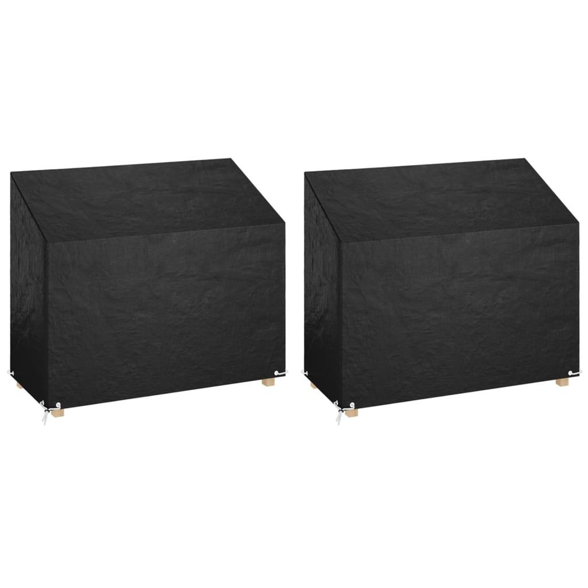 VIDAXL Housses de banc de jardin 2 pcs 8 œillets 160x70x70/88 cm PE