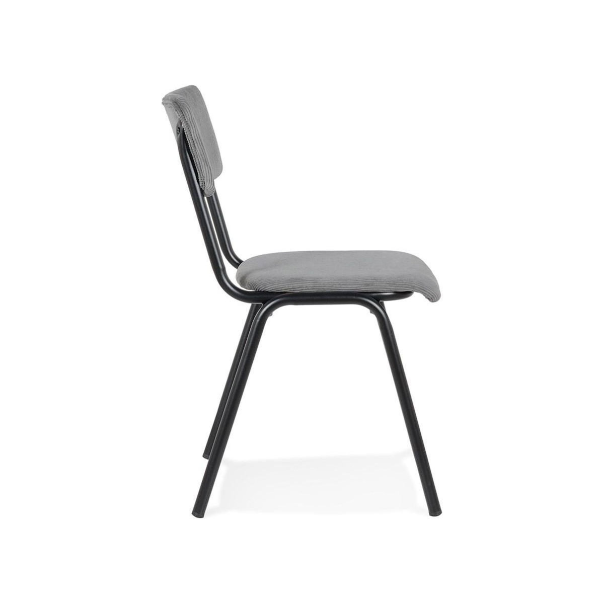 Paris Prix Chaise Design Vintage  Fortuna  83cm Gris