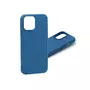 amahousse Coque souple bleue iPhone 13 Pro Max silicone toucher soft