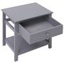 Voir la diapositive 2 : VIDAXL Table de chevet Gris 40x29x42 cm Bois de Paulownia