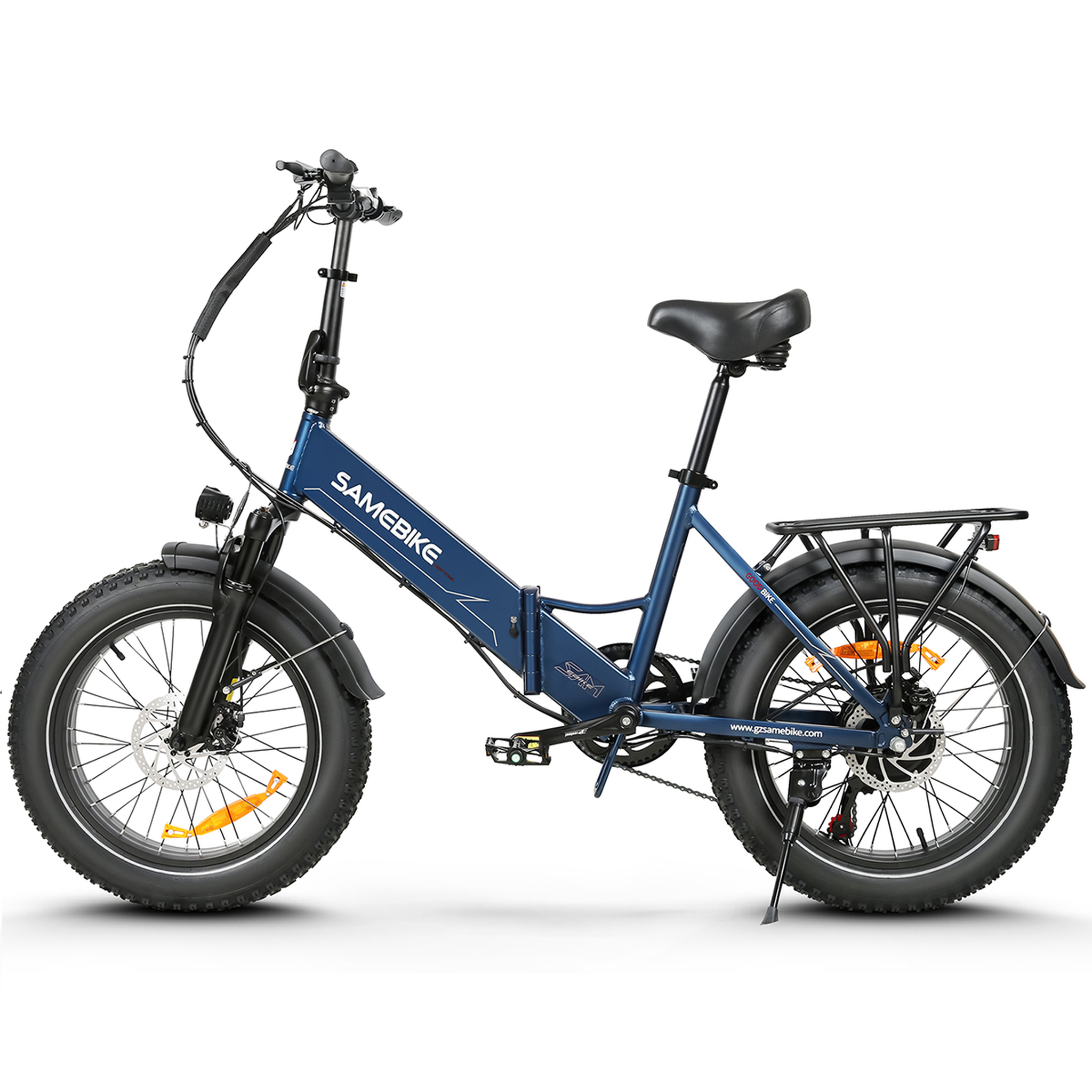 Voir la diapositive 4 : SAMEBIKE Vélo électrique pliant SAMEBIKE LOTDM200-II