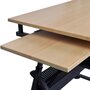 VIDAXL Table a dessin inclinable 2 tiroirs et tabouret