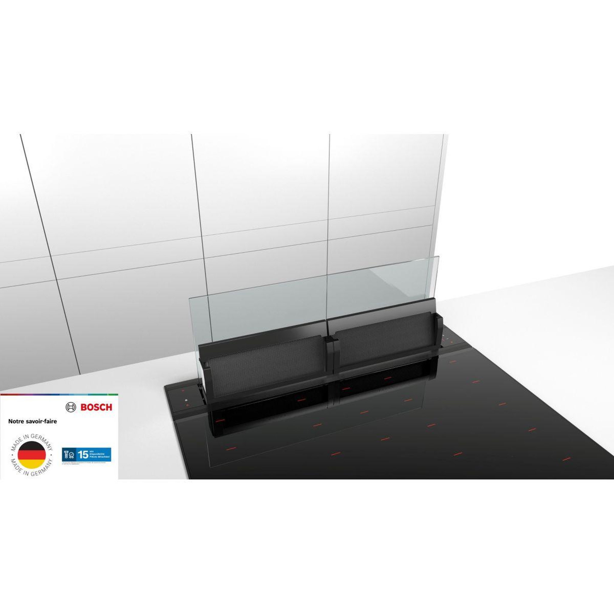 Voir la diapositive 2 : BOSCH Hotte plan de travail DDW88MM66, Série 8, Technologie Guided Air