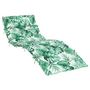 Voir la diapositive 2 : VIDAXL Coussin de chaise longue motif de feuilles 180x60x3 cm