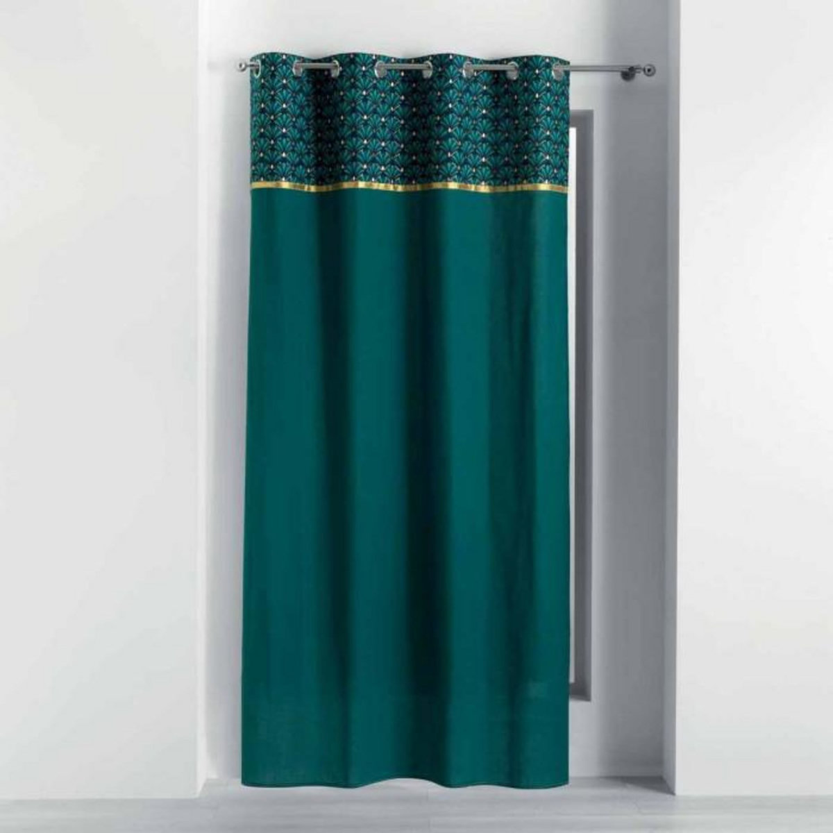 Paris Prix Rideau à Œillets Imprimé  Art Chic  140x240cm Bleu