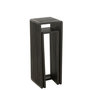 Voir la diapositive 5 : Paris Prix Lot de 2 Tables d'Appoint en Bois  Teck  88cm Noir