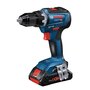 Voir la diapositive 2 : BOSCH Pack 3 machine 18V (GSR55 GBH22 GDX200) + 3 batteries + chargeur rapide + sac BOSCH 0615A5003B