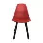 Ozalide Chaise de jardin moderne Ibis- Rouge