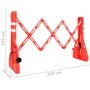Voir la diapositive 6 : VIDAXL Barriere de circulation pliable Rouge 210x50x105 cm