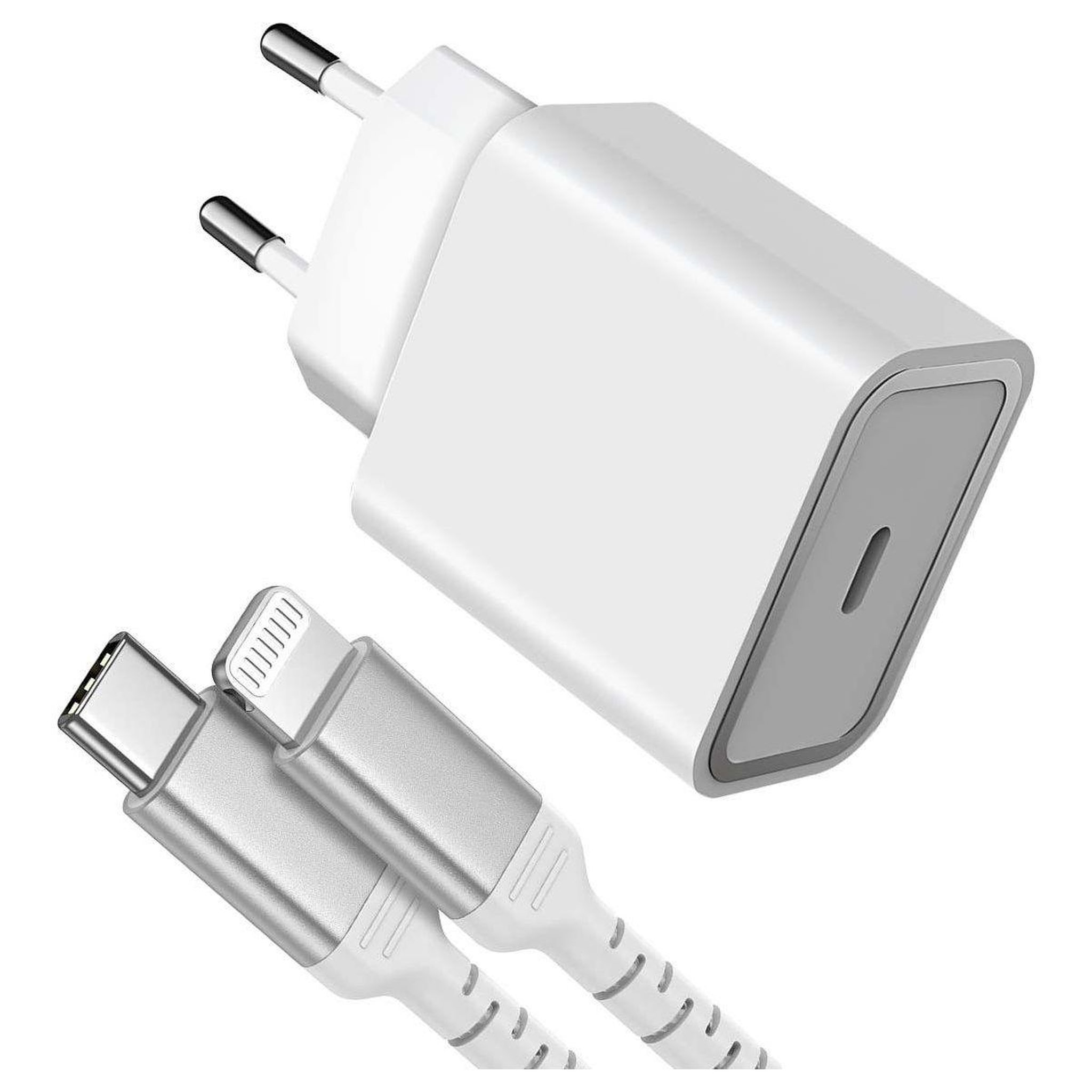 FORCE POWER Chargeur 20w + cable usb-c / lightning mfi 1.2m