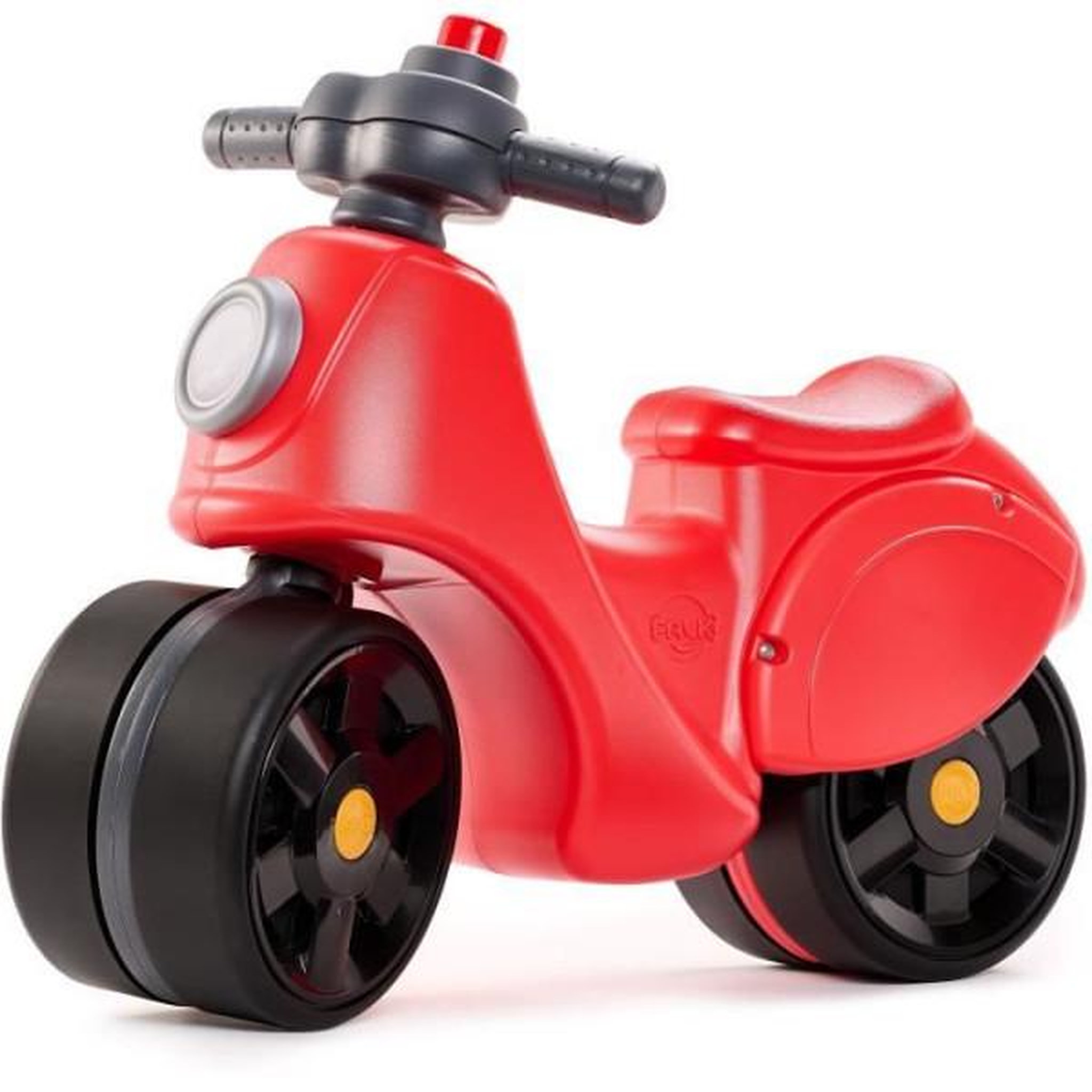 FALK Draisienne Velo Scooter Strada - FALK - Guidon directionnel avec klaxon - Larges roues sécurisantes - Rouge - 100% Fabriqué en France - Des 12