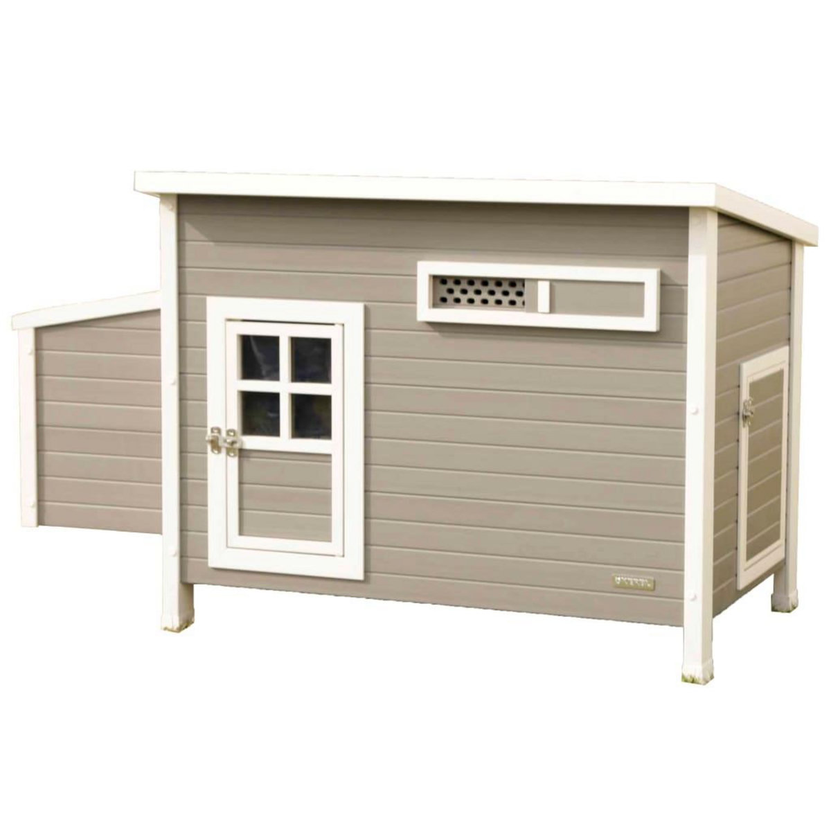 KERBL Kerbl Poulailler Barney Plastique 137x73x83 cm Gris et blanc