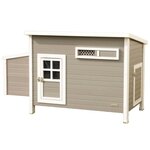 KERBL Kerbl Poulailler Barney Plastique 137x73x83 cm Gris et blanc