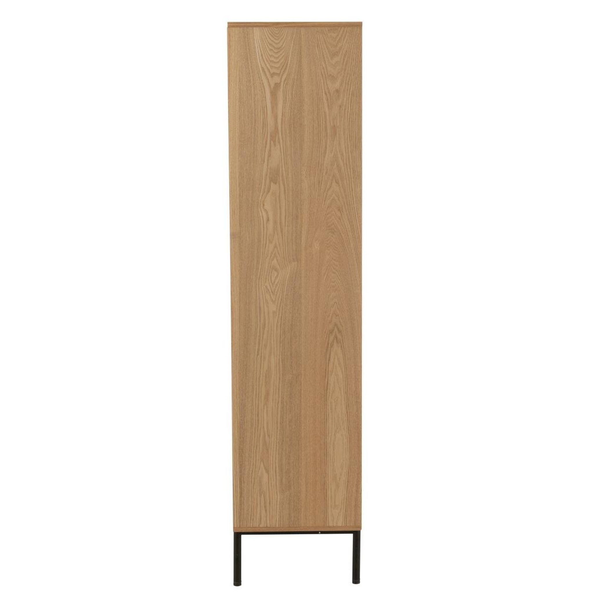 Voir la diapositive 4 : J-LINE Bibliothèque cannage  kory  174cm naturel