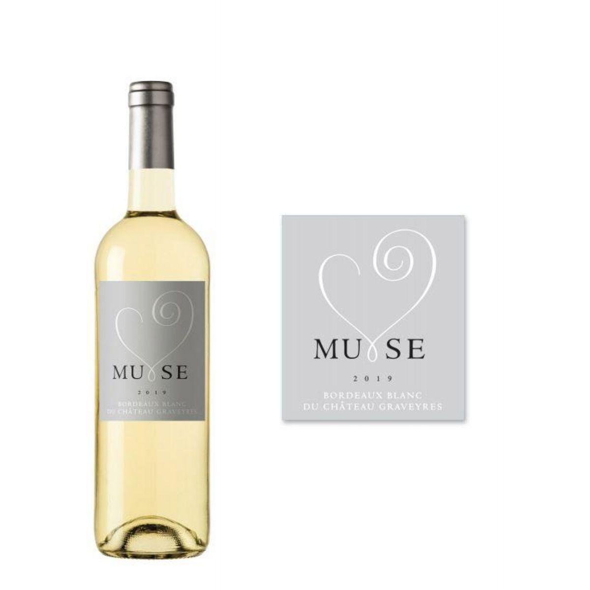 Château Graveyres cuvée Muse blanc 2019 75cl