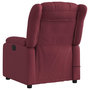 Voir la diapositive 4 : VIDAXL Fauteuil de massage inclinable electrique Rouge bordeaux Tissu