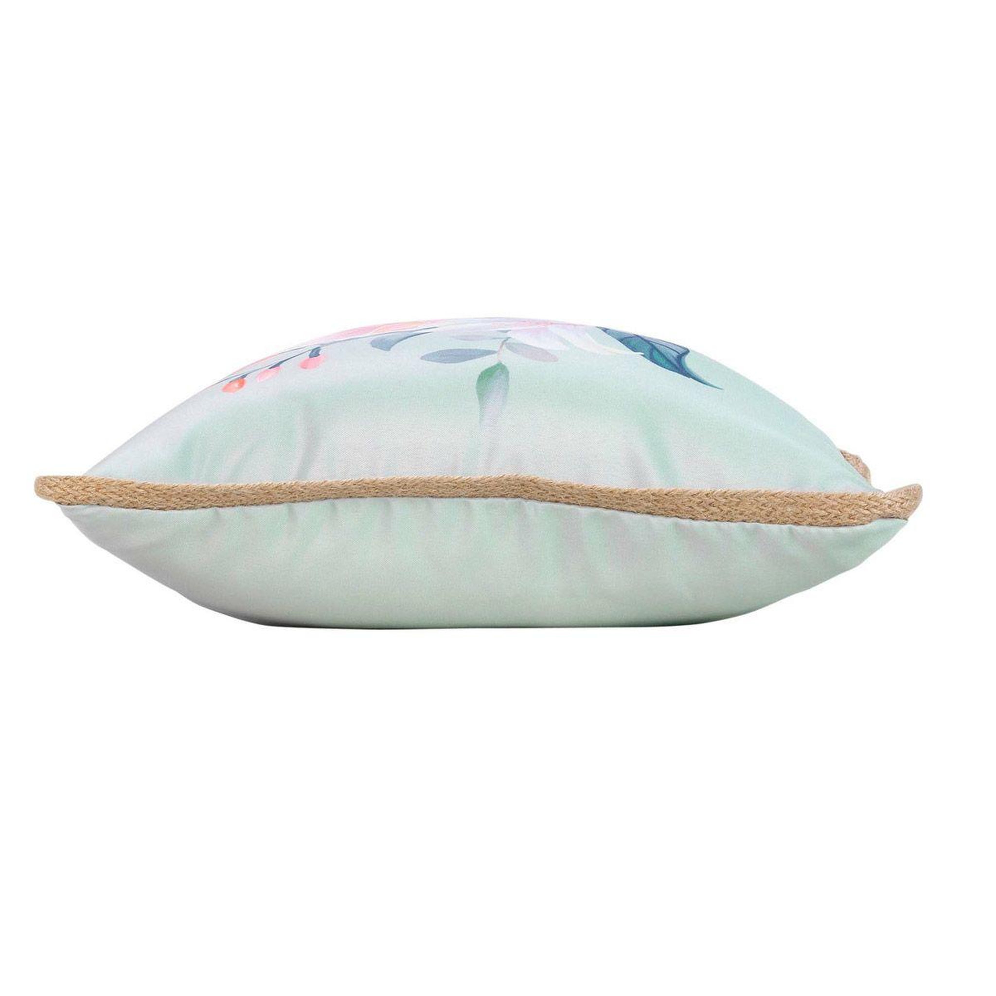 Voir la diapositive 2 : Douceur d'Intérieur Coussin déco imprimé  alissia  40x40cm menthe