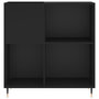 Voir la diapositive 4 : VIDAXL Armoire a disques noir 84,5x38x89 cm bois d'ingenierie