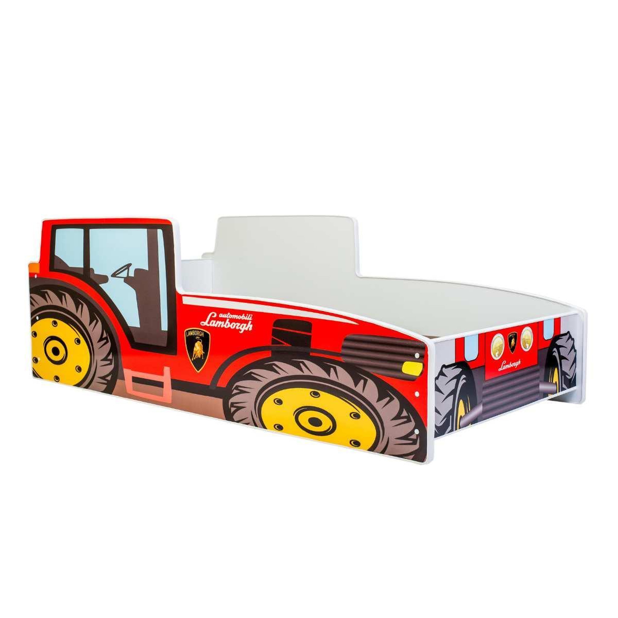 KOBI Lit enfant Tracteur rouge 160x80