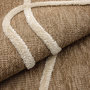 Voir la diapositive 3 : SWEEEK Tapis intérieur effet jute THOMAS, motif graphique en relief blanc