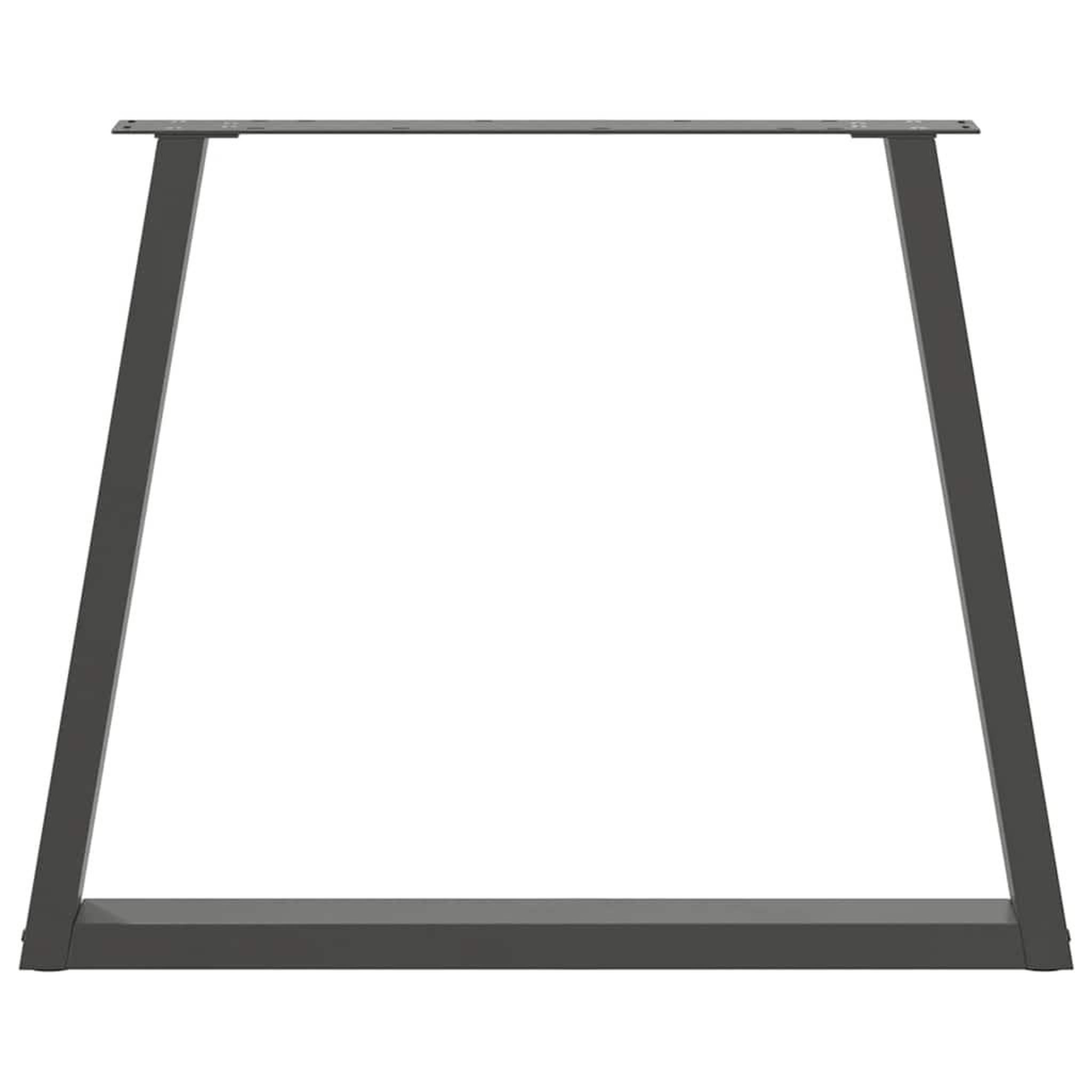 Voir la diapositive 5 : VIDAXL Pieds de table a manger forme de V 3 pcs 70x(72-73,3) cm acier
