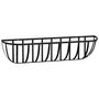 Voir la diapositive 5 : VIDAXL Jardinieres murales 2 pcs en coco noir 76x21x16 cm acier