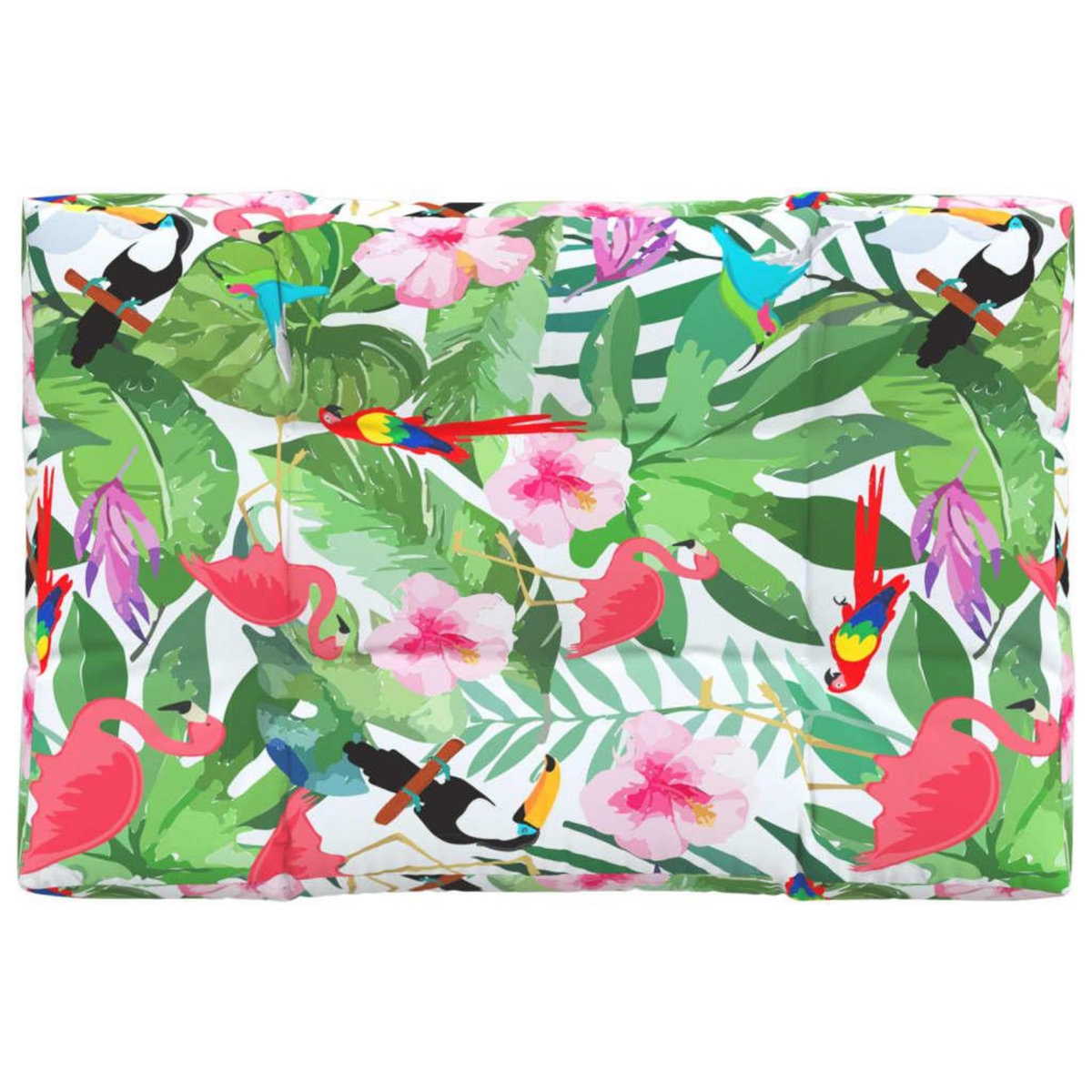 VIDAXL Coussin de palette multicolore 120x80x12 cm tissu