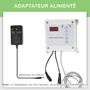Voir la diapositive 5 : PAWHUT Porte automatique pour poulailler - minuterie, capteur de luminosité, 2 télécommandes, kit installation inclus - alu. ABS gris