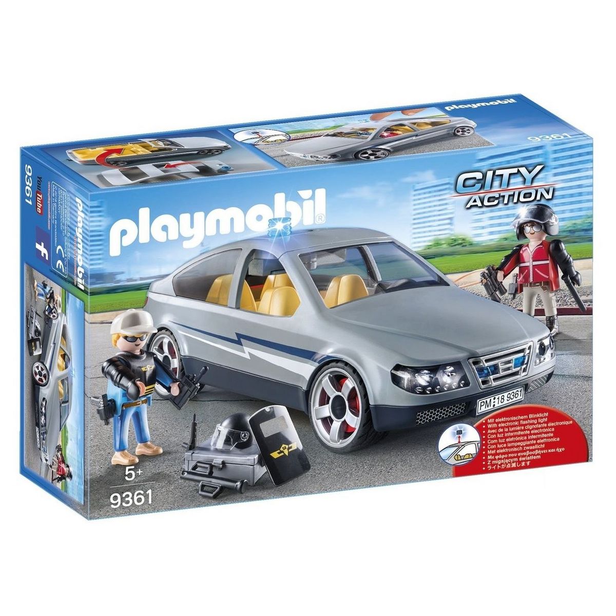 PLAYMOBIL 9361 - City Action - Voiture banalisée de policiers