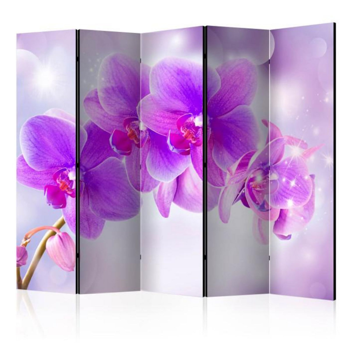 Paris Prix Paravent 5 Volets  Purple Orchids  172x225cm