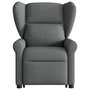 Voir la diapositive 4 : VIDAXL Fauteuil de massage inclinable Gris fonce Tissu