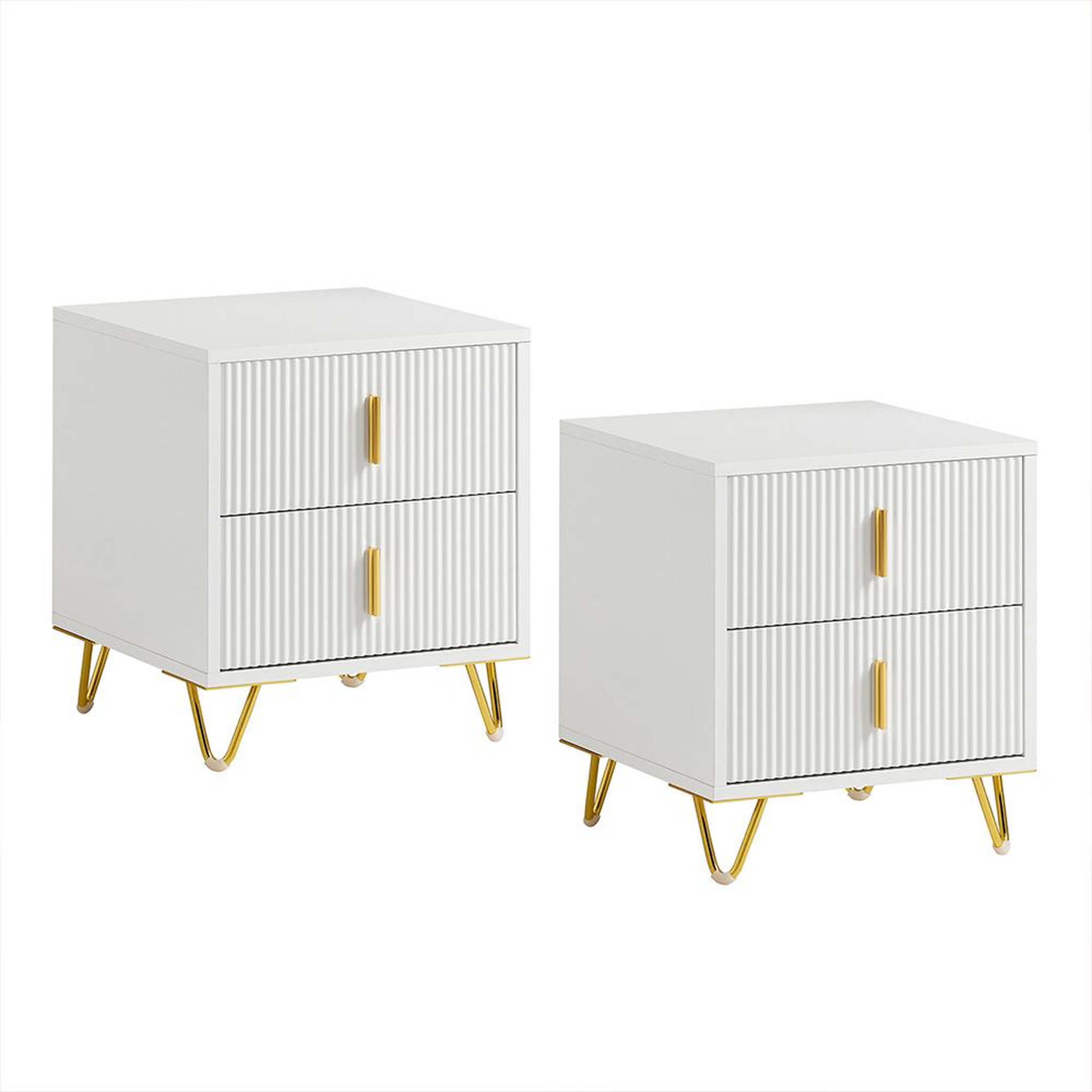 Voir la diapositive 1 : SOBUY SoBuy - Table De Chevet à deux tiroirs - Moderne - FBT115X2