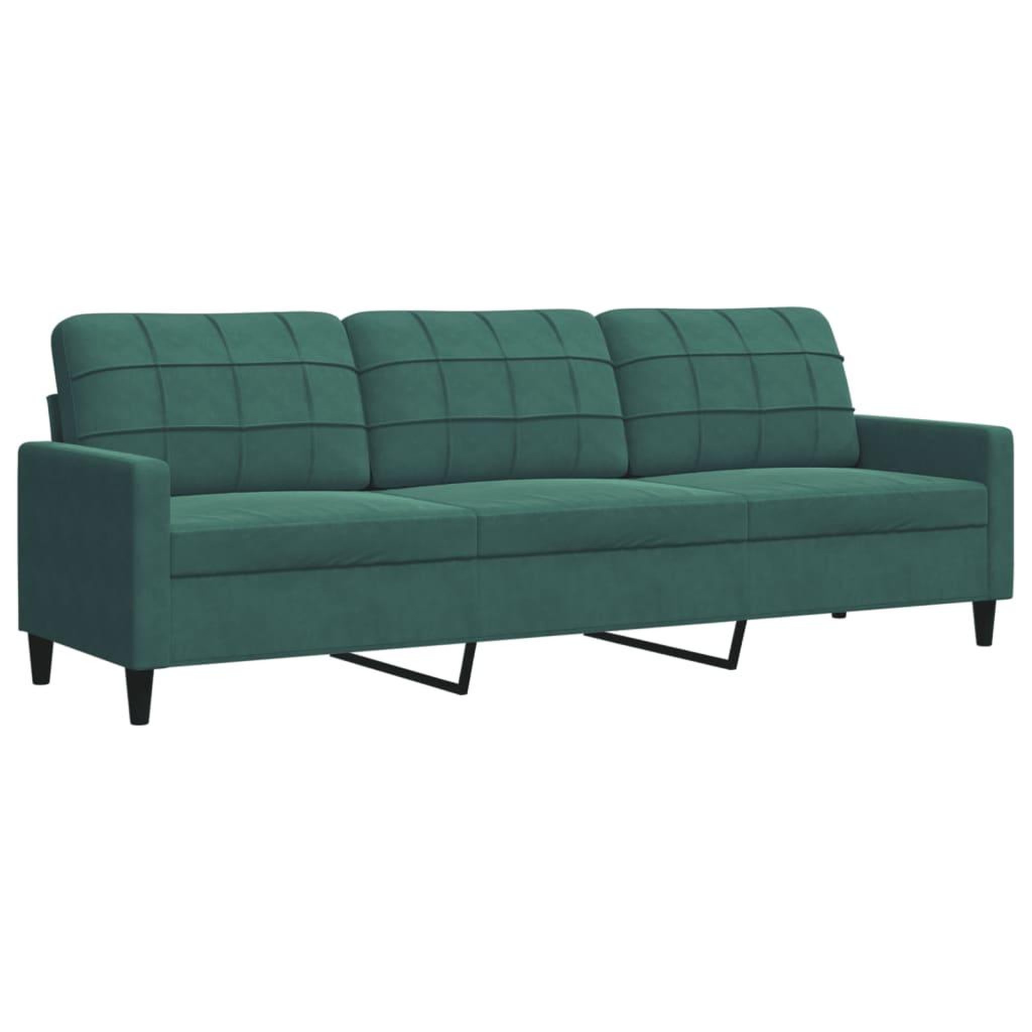 Voir la diapositive 4 : VIDAXL Ensemble de canapes 3 pcs avec coussins et traversins velours